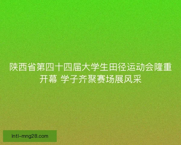 陕西省第四十四届大学生田径运动会隆重开幕 学子齐聚赛场展风采